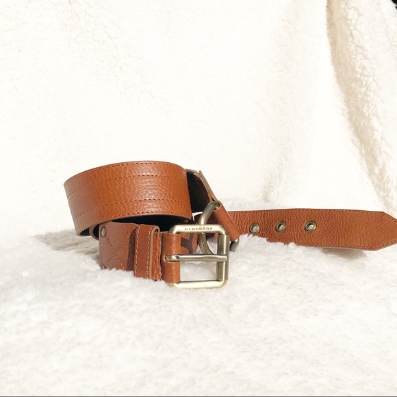 Burberry Accessories - Burberry Brown Leather Belt